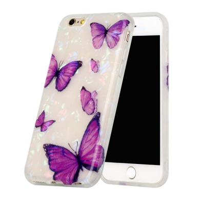 China Anti-fall Soft Phone Case Conch Sunflower Butterfly Design TPU Mobile Phone Case For iPhone 6/7/PLUS Shockproof Protector for sale