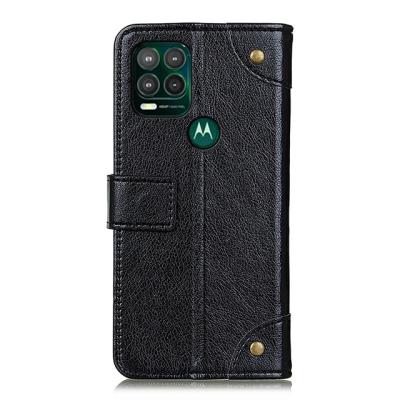 China Anti-fall Copper Buckle Nappa Flip Wallet Case For MOTO G STYLUS 5G for sale