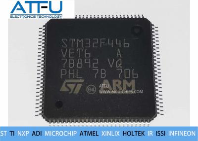 China Geringe Energie MCU bricht QFP100 32 volle Geschwindigkeits-Fähigkeit des Bit-MCU FPU STM32F446VET6 ab zu verkaufen