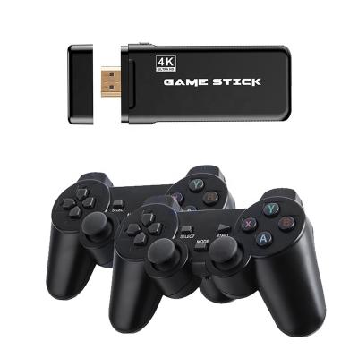 China Ps1/SFC/GBA/FC 4K TV 64GB Retro Video Game Console Wireless Box With 2 Retro Game Stick Controller for sale