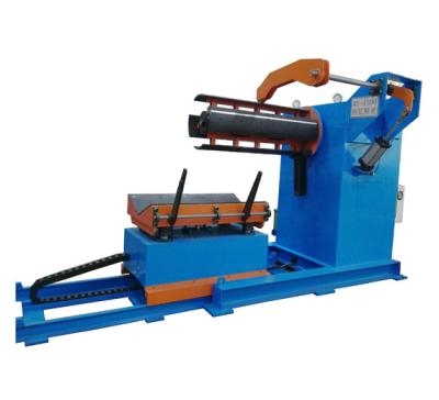 China Factory cut to line length roll forming machine steel rewinder decoiler uncoiler machine coil slot loading for sale