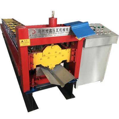 China Hotels Ridge Tile Roll Roof Ridge Cap Forming Machine China Manufacturer For Cap Gutter for sale