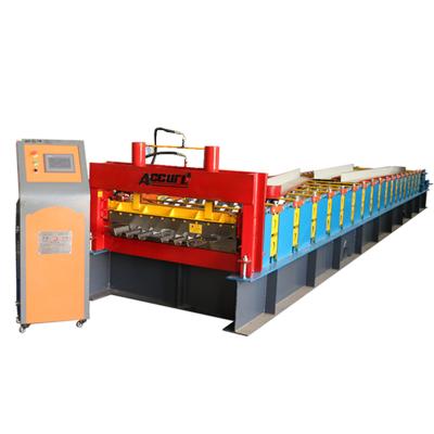 China Autotomatic Floor Decking Panel Machine from China Roof and Tile Making Machinery for sale