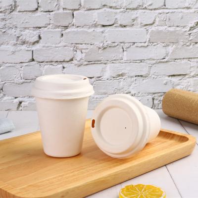 China 8oz/12oz 16oz 100% Biodegradable Disposable Sugar Cane Bagasse Pulp Coffee Paper Cups for sale