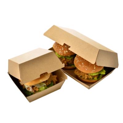 China Wholesale Biodegradable Cheap Disposable Sandwich Food Hamburger Wrapping Paper Outlet Hamburger Packaging Paper Boxes for sale