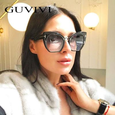 China Fashion GUVIVI sunglasses sunglasses new own oversized square sunglasses 2019 brand square sunglasses women for sale