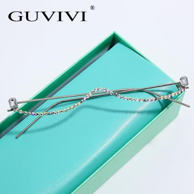 China 2019 New Fashion Sunglasses GUVIVI Glass Eye Glass Frame Metal Frame Metal Frame Glass Frame New for sale