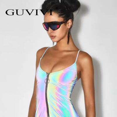 China GUVIVI Sunglasses 2019 Design Frame Women Sunglasses Fashion Big Sun Glasses Unique Lens One Piece Sunglasses for sale