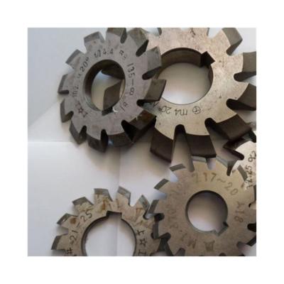 China TiN Coated 8Pcs Gear Hob Spiral Cutter Gear Spiral Cutter Gear High Speed ​​Steel Cutter for sale