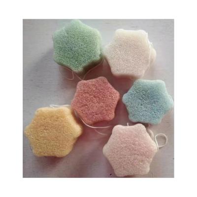 China Body facial organic konjac sponges natural facial cleanser massage, konjac sponge, bear shaped konjac sponge for sale