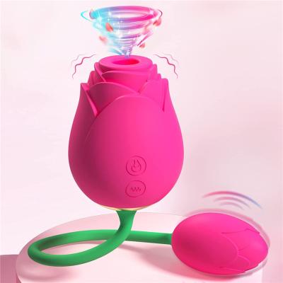 China Vibrator Stimulating Clitoral Sucking for Women Vibrating G-spot Egg Stimulator Vaginal and Anal Rose Toys for sale