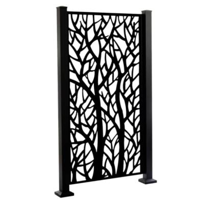 China Contemporary Aluminium Black Fence Garden Holes Privacy Fence Panels zu verkaufen