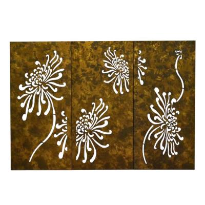 China Backyard Metal Garden Fence Panel Decorative Laser Cut Metal Fence Panels for sale