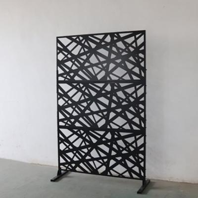 China Moderno estilo Metal Jardim vedação painel Preto Alumínio Cercas Perforadas à venda