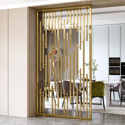 China Modern Laser Cut Metal Room Dividers Partitions Gold Popular Colors zu verkaufen