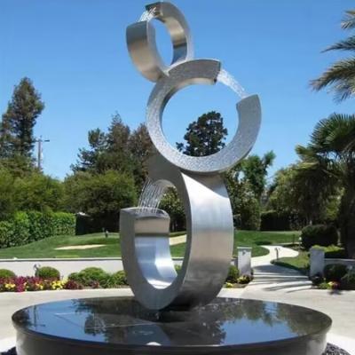 Chine Stainless Steel Abstract Art Fountain Sculpture Metal Garden Sculptures Statues Anti Corrosion à vendre