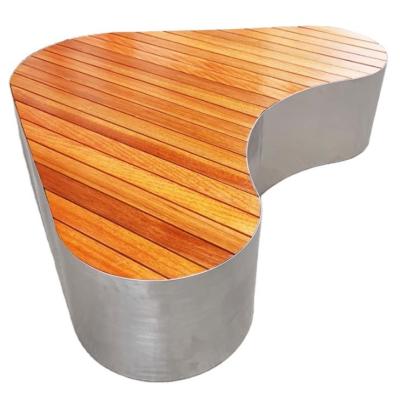 Chine Garden Rest Modern Stainless Steel Chair Special-Shaped Leisure Bench à vendre