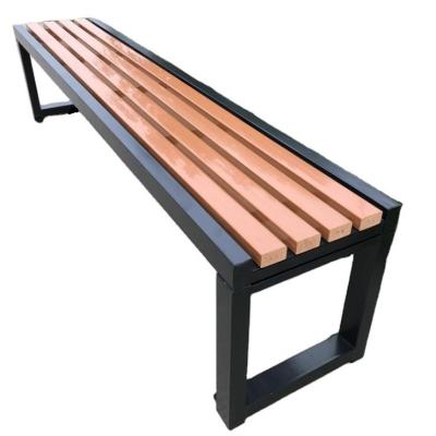 Chine Outdoor Metal Frame Wooden Surface Bench Popular Colors Bench à vendre