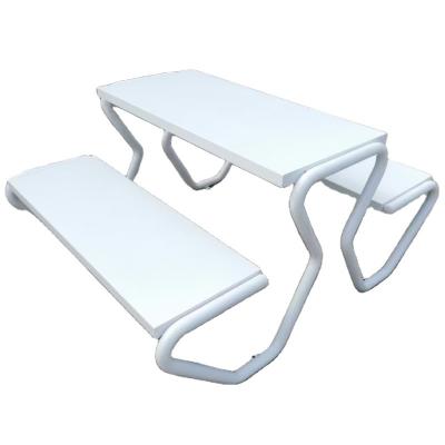 China Unique Design Custom Solid Metal bench Outdoor Picnic Tables Bench for sale