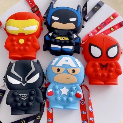 China Customized Daily Used Cartoon Characters Ladies Wallet Large Capacity Silicone Children Invent Waterproof Simple Purse Shoulder Girls Bags for sale