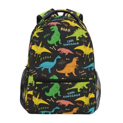 China Custom Dinosaur Printing School Bag Anti Theft Backpack Waterproof Schoolbags Casual School Backpack for sale