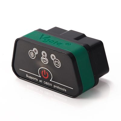 中国 色の Vgate 多 iCar2 ブルートゥース OBD2 の走査器の黒いおよび緑の診察道具 販売のため