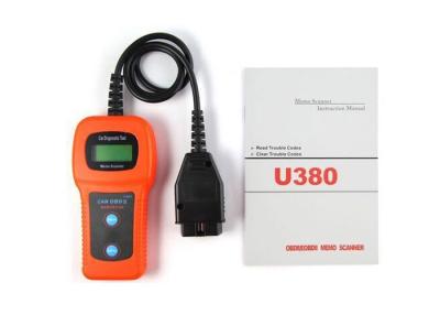 China Notiz-Scanner-Fahrzeug-Codeleser-Diagnose-Tool U380 OBD2 EOBDII zu verkaufen