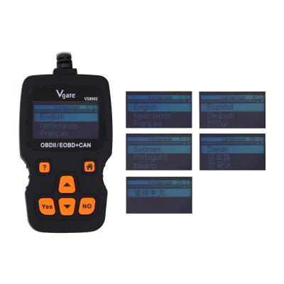 中国 Vgate VS890は版VS890S OBD2走査器自動コード読者の複数の言語OBDII OBD2車の診察道具を更新しました 販売のため