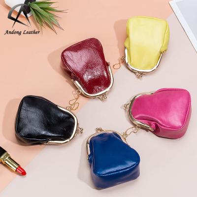 China Portable Wallet Women Fashion Sheepskin Lipstick Coin Purse Earphone Bag Genuine Leather Leather Female Makeup Purses for sale