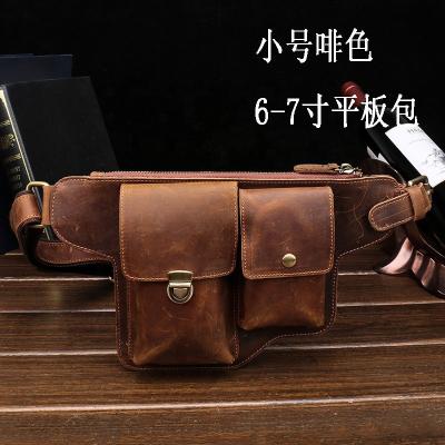 China Water Proof Trunk Waist Bag For Men Genuine Cow Leather for sale