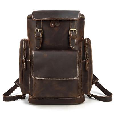 China Waterproof Backpack For Men Genuine Cow Leather Business Fashion for sale