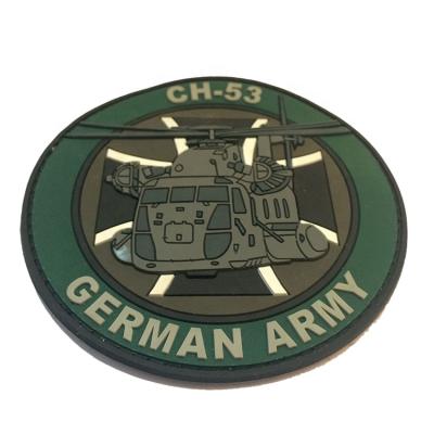 China Sustainable High Quality Custom Sew On Soft Rubber Patch School PVC Uniform Patch for sale