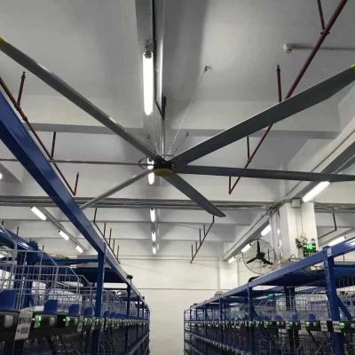 China Brushless Pmsm As de Uitlaatventilatie die van gelijkstroom Industriële Plafondventilator 5m voor Oorlog koelen Te koop