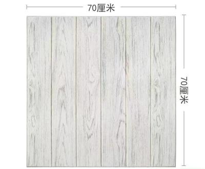 China Good Quality Custom Modern Wallpaper Vintage Decoration Wood Grain 3D Wall Stickers For Home Decor for sale