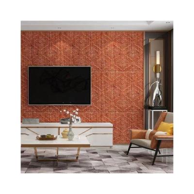 China Custom Modern Best Selling Foam Brick Decoration Damask 3D Wall Sticker for sale