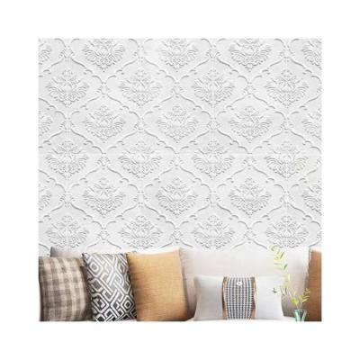 China Modern New Arrival Decorative Wallpaper Paper Home Decor Damask 3D Wall Sticker for sale