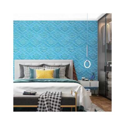 China Best Selling Modern Home Decor Damask 3D Self Adhesive Wall Sticker for sale