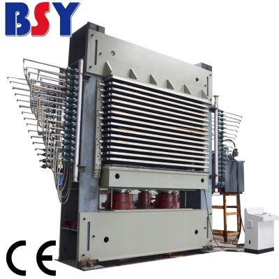 China Factory BSY 600T 15 Layers Plywood Veneer Hot Press Machine for sale