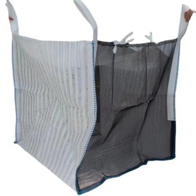 China Breathable Wholesale Vented Wood Firewood Sack Bag 1ton Jumbo Mesh Bag for sale