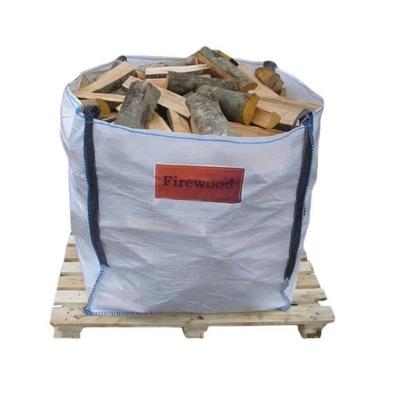 China Breathable firewood export ton bag breathable special bag potato onion bag breathable loading and unloading port for sale