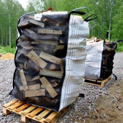 China Hot Sale Breathable Firewood Ventilated 1 Ton Mesh PP FIBC Poly FIBC Big Bag Jumbo Bag Firewood Mesh Bag for sale