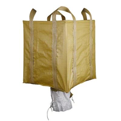 China Big Breathable Bulk Jumbo FIBC Bag For Sale Construction 1.5ton - 3ton for sale