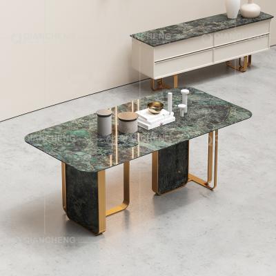 China STABLE light luxury marble dining table 8 seater design home furniture modern dining table new for sale