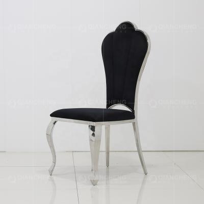 China Factory Direct Selling Metal Design Luxury Convertible Fabric Chair Modern Dining Room for sale