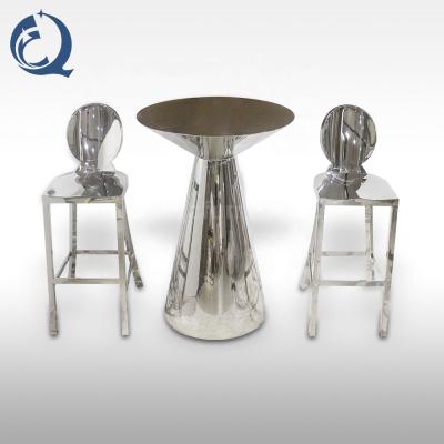 China Modern Modern Stainless Steel Bar Table Set For Bar Furniture for sale