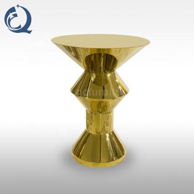 China Modern Round Bar Furniture Metal Gold Round Bar Table for sale