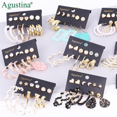 China Hot New Fashion BOHEMIA Agustina Jewelry Acrylic Earrings Bead Earrings Classic Bohemian Earring Set for sale