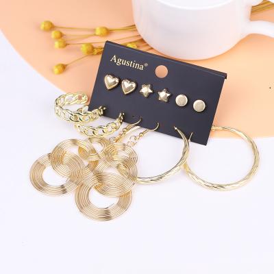 China New BOHEMIA Agustina Acrylic Stud Earring Set Fashion Party Lady Long Hot Selling Jewelry for sale