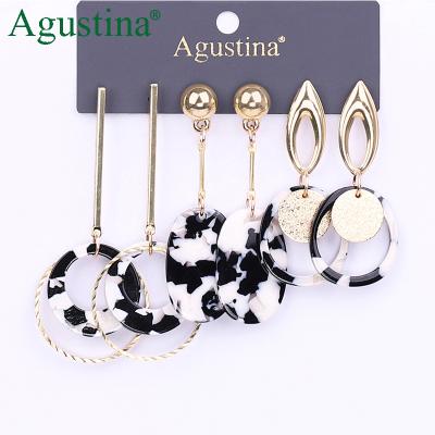 China BOHEMIA Agustina new product hot sale acrylic wome earrings fashion luxury earring set drop earrings for sale