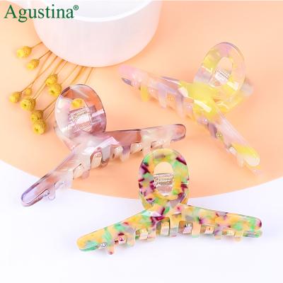 China Hot Selling Japanese Korean Women's Hairpin Central Institute of Statistics Temperament Retro Acetic Acid Leaf Agustina Acetate Hairpin Women's Hair Claws New for sale